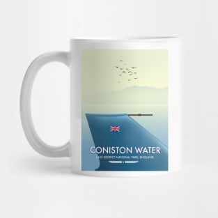 Coniston water travel poster Mug